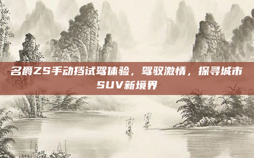 名爵ZS手动挡试驾体验，驾驭激情，探寻城市SUV新境界