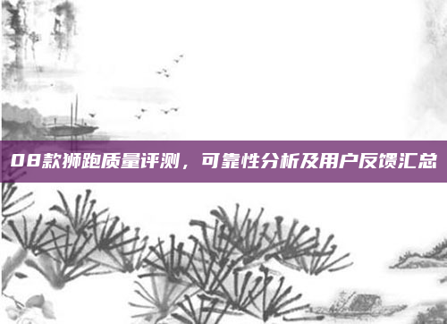 08款狮跑质量评测，可靠性分析及用户反馈汇总