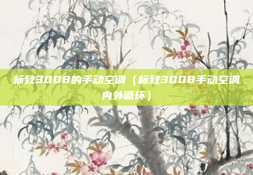 标致3008的手动空调（标致3008手动空调内外循环）