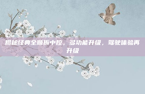 揭秘经典全顺拆中控,多功能升级,驾驶体验再升级
