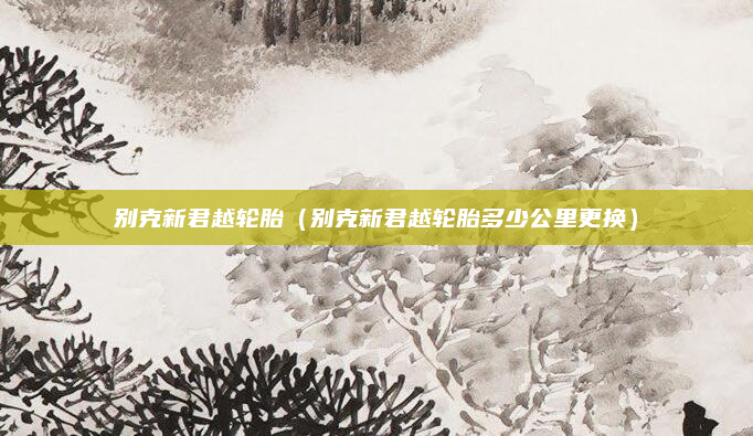 别克新君越轮胎（别克新君越轮胎多少公里更换）