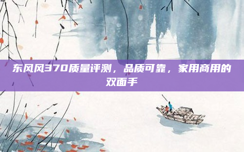 东风风370质量评测，品质可靠，家用商用的双面手