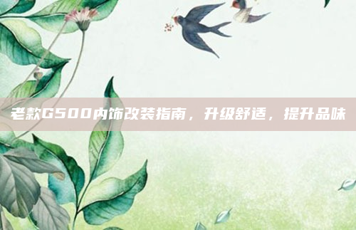 老款G500内饰改装指南,升级舒适,提升品味