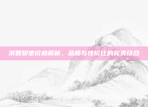 滨智脚垫价格解析，品质与性价比的完美结合