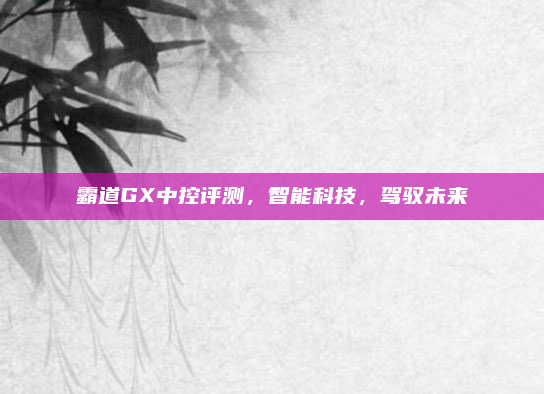 霸道GX中控评测，智能科技，驾驭未来