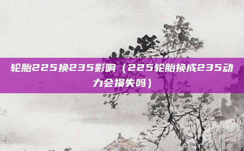 轮胎225换235影响（225轮胎换成235动力会损失吗）