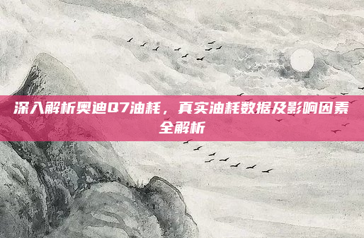 深入解析奥迪Q7油耗,真实油耗数据及影响因素全解析