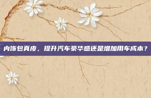 内饰包真皮，提升汽车豪华感还是增加用车成本？