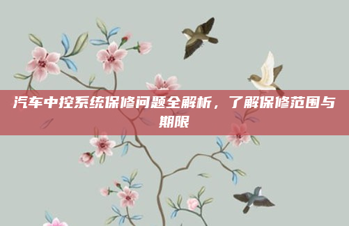 汽车中控系统保修问题全解析，了解保修范围与期限