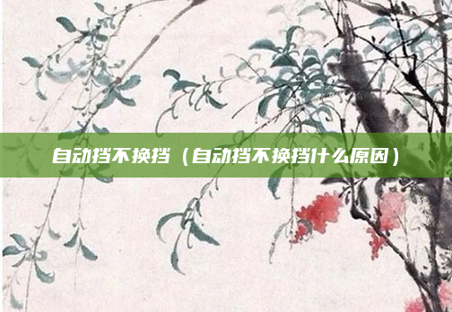 自动挡不换挡（自动挡不换挡什么原因）