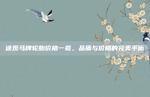 途观马牌轮胎价格一览,品质与价格的完美平衡
