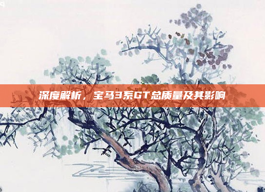深度解析,宝马3系GT总质量及其影响