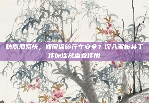 防侧滑系统,如何保障行车安全?深入解析其工作原理及重要作用