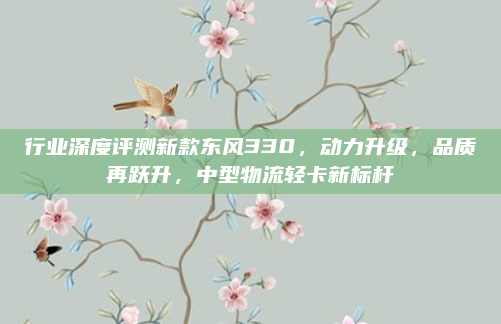 行业深度评测新款东风330，动力升级，品质再跃升，中型物流轻卡新标杆