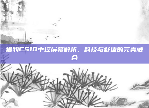 猎豹CS10中控屏幕解析,科技与舒适的完美融合