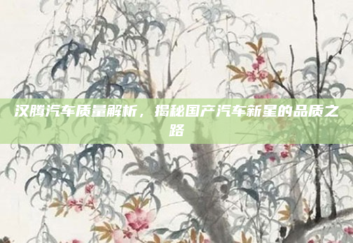 汉腾汽车质量解析,揭秘国产汽车新星的品质之路