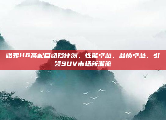 哈弗H6高配自动挡评测，性能卓越，品质卓越，引领SUV市场新潮流