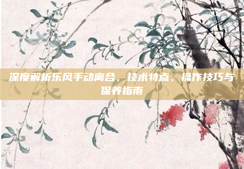 深度解析乐风手动离合,技术特点、操作技巧与保养指南
