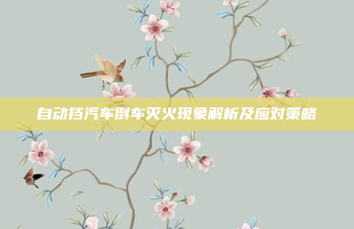 自动挡汽车倒车灭火现象解析及应对策略