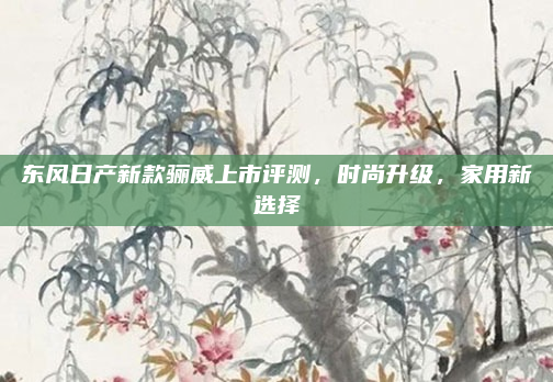 东风日产新款骊威上市评测,时尚升级,家用新选择