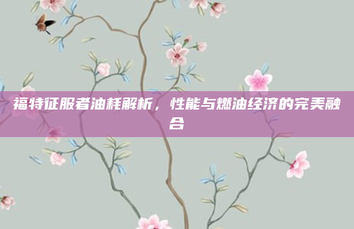福特征服者油耗解析,性能与燃油经济的完美融合