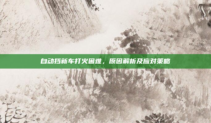 自动挡新车打火困难,原因解析及应对策略