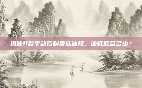 揭秘11款手动挡科鲁兹油耗，油耗低至多少？