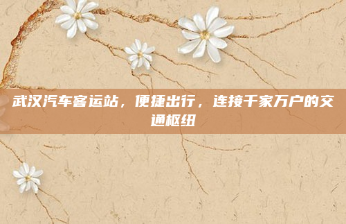 武汉汽车客运站，便捷出行，连接千家万户的交通枢纽