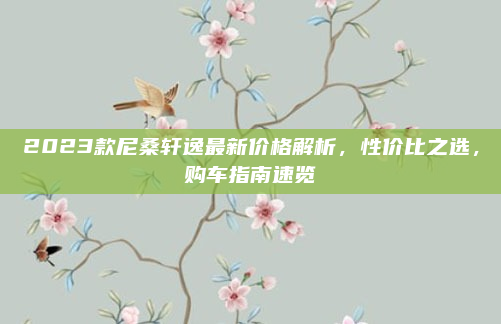2023款尼桑轩逸最新价格解析,性价比之选,购车指南速览