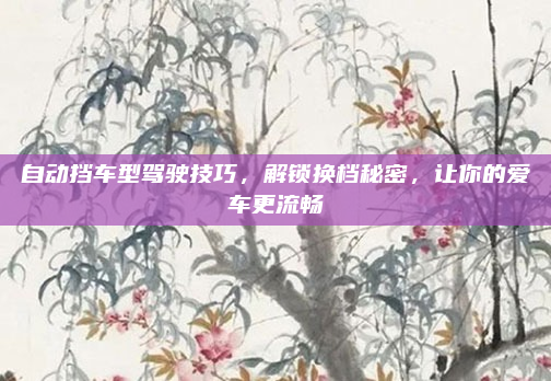 自动挡车型驾驶技巧,解锁换档秘密,让你的爱车更流畅