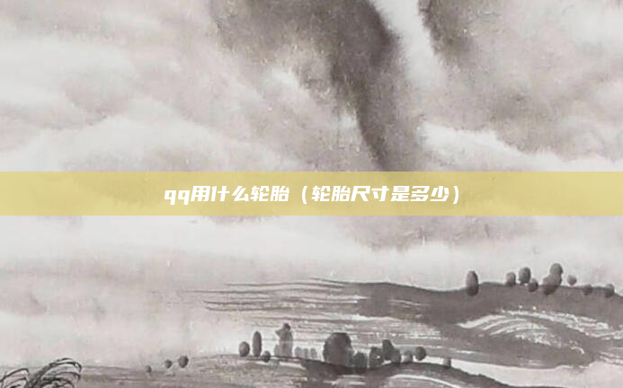 qq用什么轮胎(轮胎尺寸是多少)