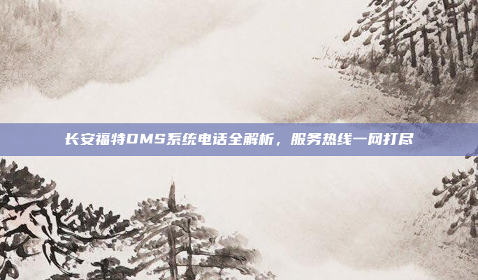 长安福特DMS系统电话全解析,服务热线一网打尽