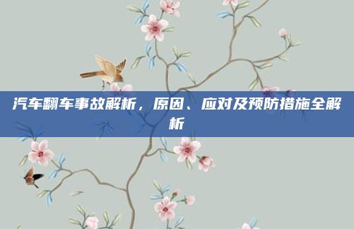 汽车翻车事故解析,原因、应对及预防措施全解析
