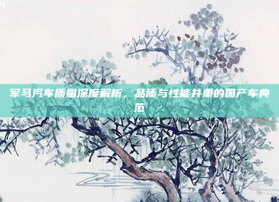 军马汽车质量深度解析,品质与性能并重的国产车典范