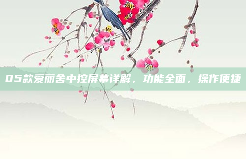 05款爱丽舍中控屏幕详解,功能全面,操作便捷