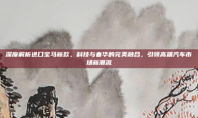 深度解析进口宝马新款，科技与奢华的完美融合，引领高端汽车市场新潮流