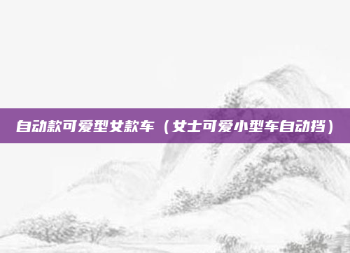 自动款可爱型女款车(女士可爱小型车自动挡)