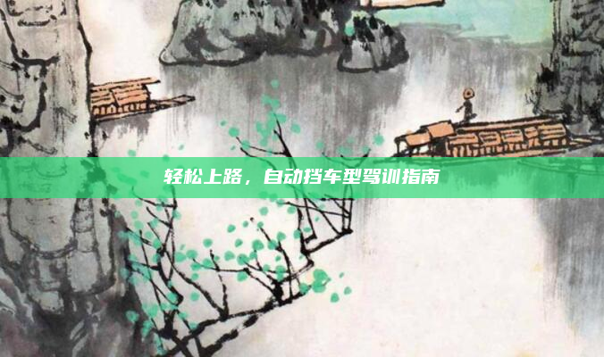 轻松上路,自动挡车型驾训指南