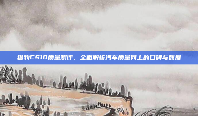 猎豹CS10质量测评，全面解析汽车质量网上的口碑与数据