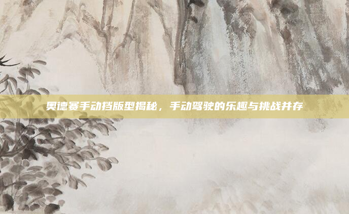 奥德赛手动挡版型揭秘，手动驾驶的乐趣与挑战并存