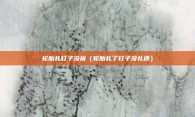 轮胎扎钉子没拔（轮胎扎了钉子没扎透）