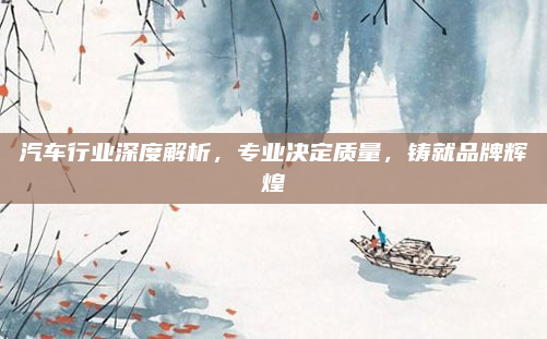 汽车行业深度解析，专业决定质量，铸就品牌辉煌