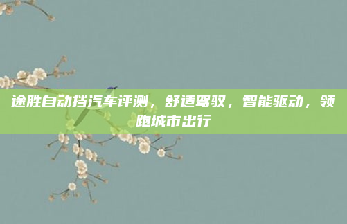 途胜自动挡汽车评测,舒适驾驭,智能驱动,领跑城市出行