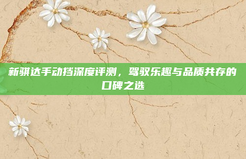 新骐达手动挡深度评测，驾驭乐趣与品质共存的口碑之选