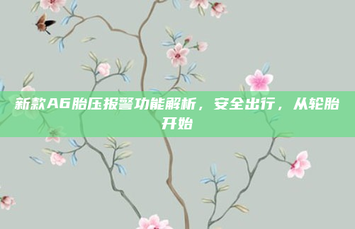 新款A6胎压报警功能解析,安全出行,从轮胎开始