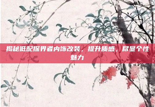 揭秘低配探界者内饰改装,提升质感,尽显个性魅力