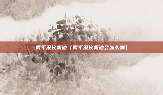 两年没换机油(两年没换机油会怎么样)