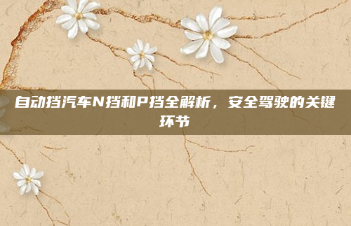 自动挡汽车N挡和P挡全解析，安全驾驶的关键环节