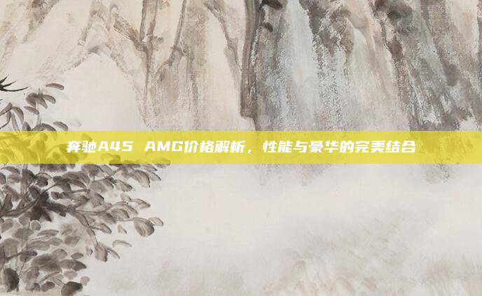 奔驰A45 AMG价格解析，性能与豪华的完美结合