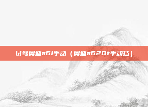 试驾奥迪a6l手动(奥迪a620t手动挡)